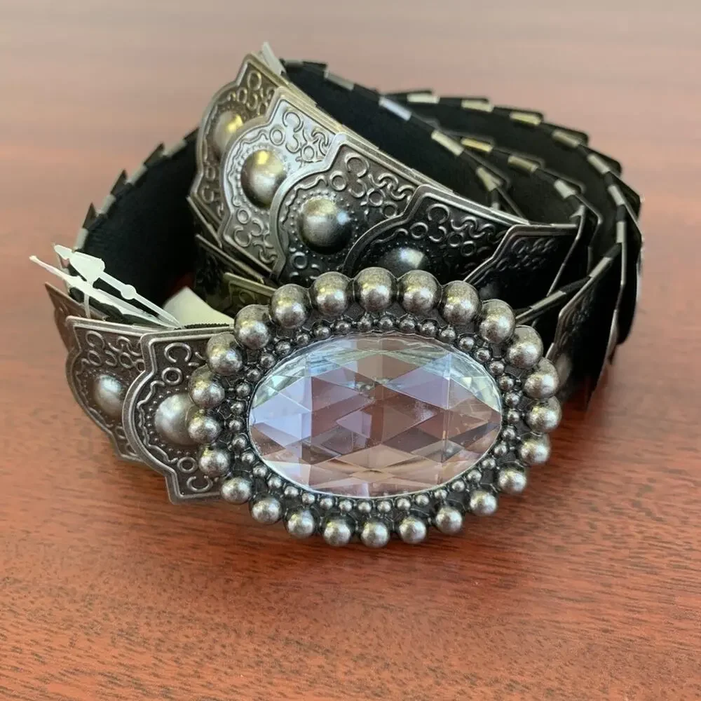 Crystal Plated Metal Belt
